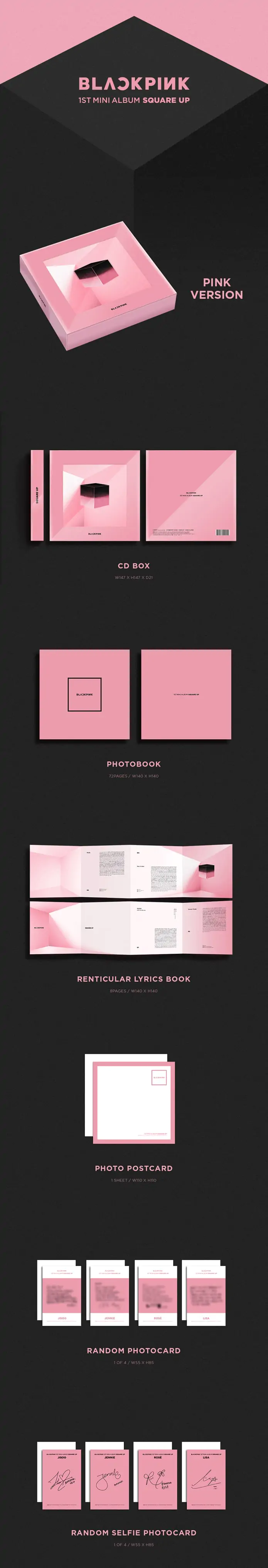 K-POP・アジア Blackpink Square up Set Amazon.com: BLACKPINK - [Square Up] 1st Mini Album 2 Ver Set